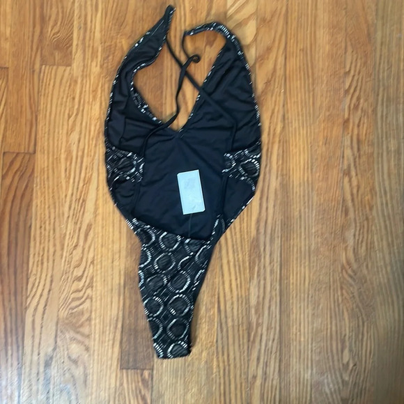 Ris-k Paradise One Piece Women's Swimsuit Black size M NWT - Picture 4 of 8